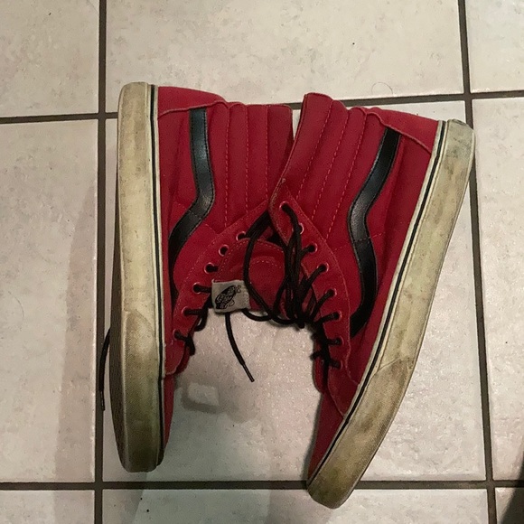 Vans Red Sk8 Hi